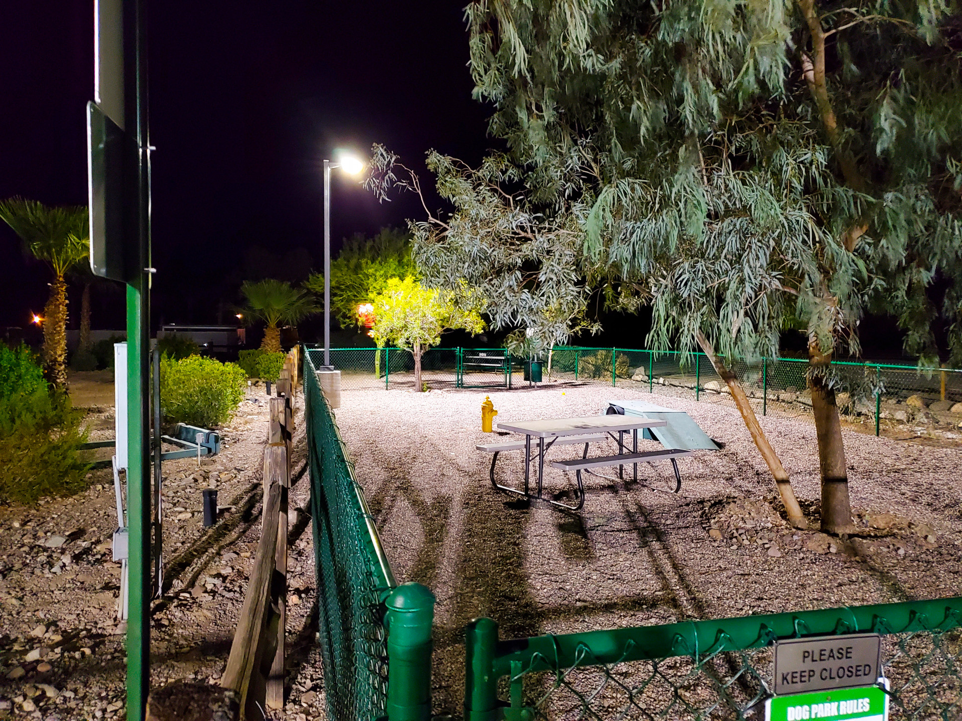 Lighted dog parks - Black Rock RV Village