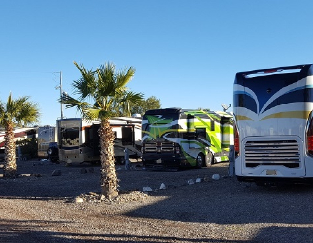 Motorhome Pull Through at Black Rock RV Park AZ